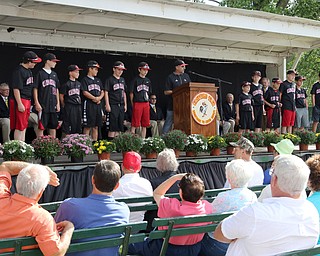        ROBERT K. YOSAY  | THE VINDICATOR..Canfield Fair honored  the Canfield Baseball Team for Back to Back wins state title..Biden visits Canfield Fair... - -30-...