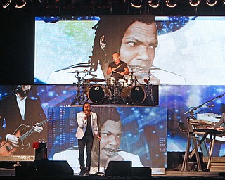 The Christian pop band "Newsboys" perform at the Canfield Fair on Sunday night.  Dustin Livesay  |  The Vindicator  9/4/16  Canfield Fair