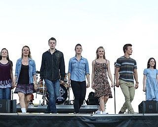 Nikos Frazier | The Vindicator..The Willis Clan bows after performing at the Canfield Fair on Monday, Sept. 5, 2016.