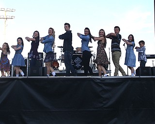 Nikos Frazier | The Vindicator..The Willis Clan bows after performing at the Canfield Fair on Monday, Sept. 5, 2016.
