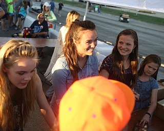 Nikos Frazier | The Vindicator..(from left) Jasmine, Jennifer, Juliette, Joy Ann Willis meet fans after performing at the Canfield Fair on Monday, Sept. 5, 2016.