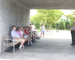 Nikos Frazier | The Vindicator..Ranger Renee Cockfield educates visitors.