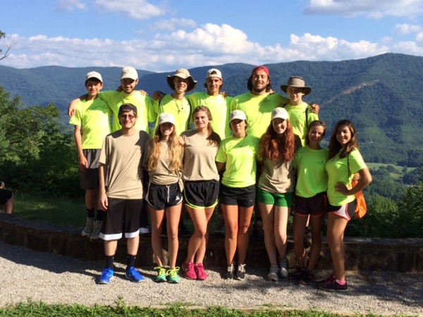 Neighbors | Submitted.Youth volunteers, from left, (front) Mark Stein, Michaelina Appugliese, Rachel Strollo, Olivia Christopher, Katie Corso, Lauren Peperney and Elise Cowles; (back) Stephen Babik, Nicholas Corso, A.J. Pepperney, Alex Wollet, Mark Ricciardi and Kieran Burk enjoyed the view at Kingdom Come State Park.