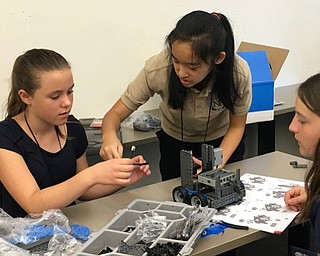 Neighbors | Abby Slanker.Canfield Village Middle School eighth-grader Eliza Blasko (left) attended the National Youth Leadership Forum: Explore STEM program at Loyola University June 25-30.