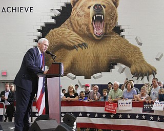 William D Leiws the vindicator  Gov. Mike Pence rally in Leetonia 9-28-16.