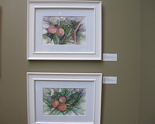 Neighbors | Alexis Bartolomucci.Lilian Filippou painted portraits of the same fruit, but from different angles, to show how the same thing could be viewed in different ways.
