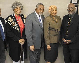 ROBERT MCFERREN | THE VINDICATOR
The NAACP Youngstown Branch will celebrate its 98th Freedom Fund Banquet Oct. 14 at the Georgetown in Boardman. Members preparing for the event are Wali Salahuddin, left, Pamela Collins, George Freeman Jr., Cossell Burton, Jimma McWilson and Carole McWilson.
