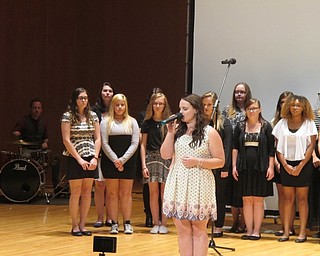 Neighbors | Alexis Bartolomucci.The Austintown Fitch High School choir sang the final live performance to the song "Ashamed" at the Friends4Friends Film Festival on Sept. 22 at DeYor Performing Arts Center.