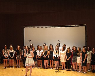 Neighbors | Alexis Bartolomucci.The Austintown Fitch High School choir performed at the Friends4Friends Film Festival on Sept. 22 at the DeYor Performing Arts Center.