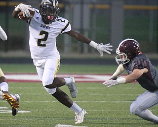 William d. Lewis the Vindicator   Harding's Marlin Richardson(2) is chased by Boardman's Gaven Strines (9) during Oct 7, 2016 action in Boardman.