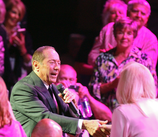 William D. Lewis The Vindicator  Singer Paul Anka greets fans as heenters DeYor Performing Arts Center for a concert Oct 12, 2016.
