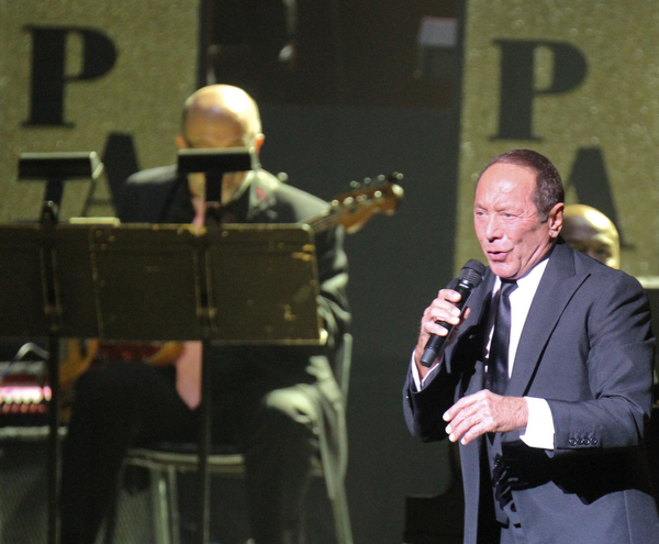 William D. Lewis The Vindicator  Singer Paul Anka at DeYor Performing Arts Center for a concert Oct 12, 2016.