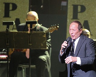 William D. Lewis The Vindicator  Singer Paul Anka at DeYor Performing Arts Center for a concert Oct 12, 2016.