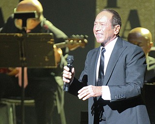 William D. Lewis The Vindicator  Singer Paul Anka at DeYor Performing Arts Center for a concert Oct 12, 2016.