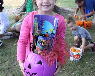 Neighbors | Abby Slanker.Bella Brunk of Canfield was a lucky winner and claimed her prize at the annual Canfield Dairy Queen Pumpkin Hunt on Sept. 24. Brunk’s grandmother, Karen Hazel, accompanied her to the hunt.