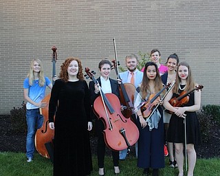 Neighbors | Submitted.Members of the Boardman High School Orchestra posed for a picture with their instruments. Pictured are, from left, Haley Lowe, Shannon McMaster, Sophia Schuler, Simon Pusateri, Jacob Smotzer, Linh Tran, Katelyn Snyder and Makenzie Kondas.