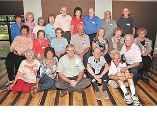SPECIAL TO THE VINDICATOR
The Woodrow Wilson High School Class of 1951 celebrated its 65th reunion on Sept. 9 at the Georgeanne Parker Pavilion, Boardman Park. Classmates attending the event, on the floor from left, are Mary Sobanonsky, Arlene Keasey, Edward Powell, Parker McHenry, Joe Nudo and Joe Scavina. In the second row are Gladys Stahara, Mary Ann Catullo, Lillian Tessean, George Sabel, Betty Malenic, Cecillia Schosser and Dorothy Bragnoli. In back are Carmela Crump, Jean Danko, Jean LaTessa, Angelina DeAngelis, John Timer, Marge Belcisk, Edward Steinke, Nick Tiberio and Lenny DiTommaso.