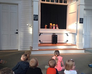 Neighbors | Alexis Bartolomucci.Children at the Poland library watched the "Rumpelstiltskin" play on Sept. 27 performed by librarians, Annette Ahrens and Vikki Peck.