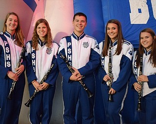 AVERY BLASKO (left), LAYNE BLACK, JACOB HOCKENSMITH, RACHEL BOANO, PAIGE SHOEMAKER (right).