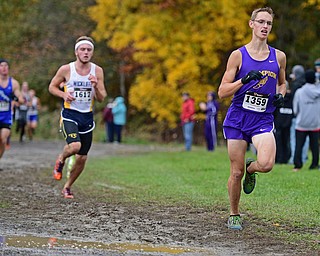 BAZETTA, OHIO - OCTOBER 22, 2016: Dylan McKean of Champion runs during the boy's Division 2 district cross country meet at the Trumbull Country Fairgrounds Saturday afternoon. DAVID DERMER | THE VINDICATOR