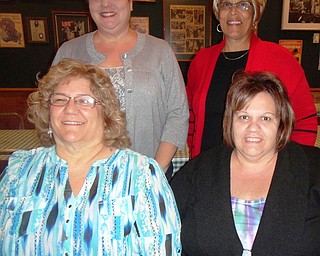 SPECIAL TO THE VINDICATOR
Girard Junior Women recently welcomed new members. Seated, from left, are Cheri Irgang and Julie Biskup. Standing are Sue McAllister and Dorothy Robinson. The nonprofit club meets the second Thursday of every month, and the next meeting will be Nov. 10 at Giorgio’s Restaurant on state Route 422, Niles. The November donation will be given to Emmanuel Community Care Center, and the November hostesses are Roselynn Gadd and Biskup.
