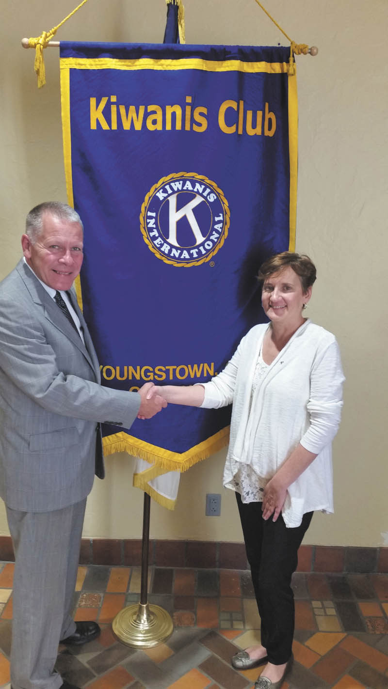 SPECIAL TO THE VINDICATOR
Kiwanis Club of Youngstown is announcing Carla Hunter, right, as the new president of the club for the 2016-17 year. She was installed by former Kiwanis Lt. Gov. Chris McCarty, left, during ceremonies that took place Oct. 7. Hunter is a native of Poland and a Youngstown State University graduate. She is a member of the board of directors of Junior Achievement of the Mahoning Valley and the Youngstown Air Reserve Base Community Council. Kiwanis Club is dedicated to serving children of the world. The club meets at noon Fridays at the Downtown YMCA, 17 N. Champion St. Guests are welcome. For information call McCarty at 330-729-1017 or 310-948-8858.