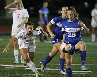 Solon, Ohio: Tuesday, Nov. 1, 2016..as Cardinal Mooney High School takes on Gilmour Academy at the Division III girls soccer regional semifinal at Stewart Field in Solon, Ohio on Tuesday, Nov. 1, 2016...(Nikos Frazier | The Vindicator