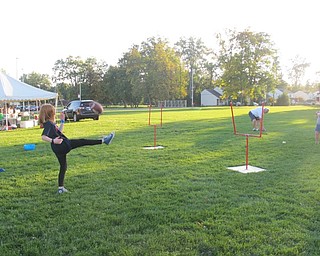 Neighbors | Alexis Bartolomucci.One of the students at the Austintown Intermediate School and Elementary School pep rally on Oct. 6 kicked a football through the goal posts.