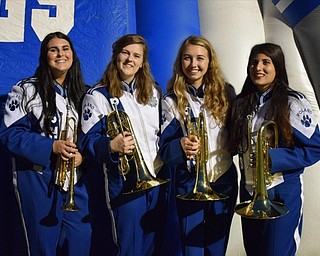 MADISON CERCEL (left), JESSICA WEETMAN, SARAH SWOGGER and MARINA MEDIATI (right).
