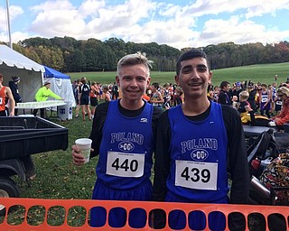 Neighbors | Submitted.Mason Matiste and his teammate Tony Gallo posed for a photo at the OHSAA State Cross Country Championship Meet.