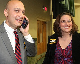 William D. Lewis The Vindicator Anthony D'Apolito and his wife Melissa during an election night party at St Luke Hall in Boardman.