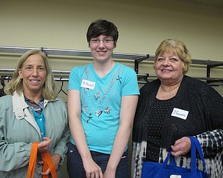 Neighbors | Alexis Bartolomucci.The three winners of the Murder in the Library program received a prize for winning. Pictured, from left, are Sandy Garver - second place, Mattison Russel - first place and Judy Cundik, whose guess was the furthest from correct.