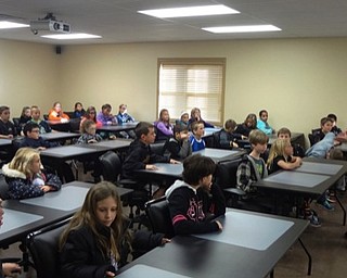 Neighbors | Submitted.Bill O'Hara, a fire education specialist, spoke to the third-grade students of Dobbins Elementary at Fire Station 92 during their visit on Oct. 12.