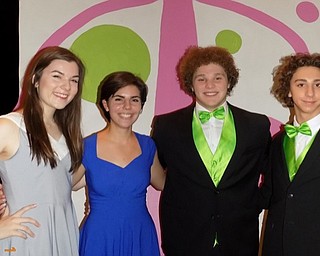 Neighbors | Submitted.Leads actors in Canfield High School’s Canfield Players production of “Irving Berlin’s White Christmas” are, from left, Katie Hartshorn, Haley Tura, Zachery Bernat and Jonathan Scurich.