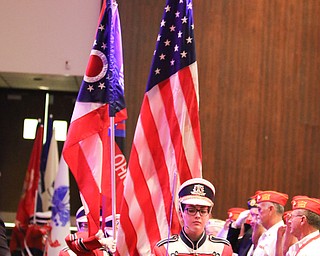        ROBERT K. YOSAY  | THE VINDICATOR..The Fitch Color Guard - presented the colors.....33rd Veterans Day Program as Junior and Seniors gathered in the Auditorium to honor those that served our country .. - -30-...