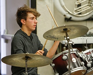        ROBERT K. YOSAY  | THE VINDICATOR..Drummer Jamie Vitullo Trans-Siberian Orchestra will be visiting Boardman High School to see the schoolÕs orchestra members Wednesday . . - -30-