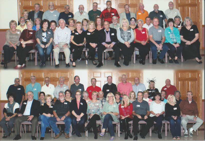 SPECIAL TO THE VINDICATOR
Struthers High School Class of 1971 met for its 45th reunion Oct. 29 at Sulmona Valley Club in Struthers with 70 classmates attending. Many traveled from out of town with the farthest coming from Hawaii. At the top, in front from left, are Joan Mowery Johnson, Patty Coan Krake, Bonnie Lakin, Richard Brenner, Elaine Bonwick Fabrizi, Fran Chopp Owens, Jim Cormell, Carolyn Coppola Rinehart, Sandi DiBacco, Rick Beal, Donna Bero Radilovic and Karen McDaniel Wawrosch. In row two are Andy Marapese, Marlane Marchionda Marapese, Melanie Mastell Banfield, Lucille Musolino Matasic, Carol Ford Shutrump, Cheryl Berendt, Bob Hlivak, Janet Barone Annichine, Mike Annichine and Joe Guidos Jr. In back are Shannon Pennell Paris, Ray Medovich, Tony Musolino, Charlie Tomasino, Gary Febinger, Joe Chuck, Jim Corvino, Paul Kasper, Tim Daley, Larry Barnhart and Larry McClure. On bottom, in front from left, are Loretta Pape Swartz, Jim Pisani, Shannon Pennell Paris, Ray Wolfe, Marilyn Repasky Watt, Karen Rinehart Blanco, Maryanne Stromp Caleris, Jewel Steadman Pluchinsky, Gary Tondy, Marie Pirone Martin, Peggy Ronci Stocklosa and Dan Rosen. In the second row are Dorothy Navy Macos, Mary Grace Pagano Briceland, Debbie Shuttleworth Pompeii, Nick Pollock, Stephanie Opsitnic Sheely, Linda Gennaro Durochia, Keith Rohrman and Danny Thomas Jr. In back are Charlie Tomasino, Ken Wagner, Steve Vukson, Vince Radilovic, Chuck Pompeii, John Sveda, Ken Stocklosa, Mary Stecewycz DeGrandis and Dale Pesa. Any class members wanting information about the Alumni Association of the class should contact Danny Thomas Jr. at 330-755-1891 or dthomasjr71@gmail.com.