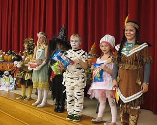 Neighbors | Alexis Bartolomucci.The winners and runner-ups of the costume contest at Austintown Elementary School received a prize during the Fall Festival on Oct. 27.