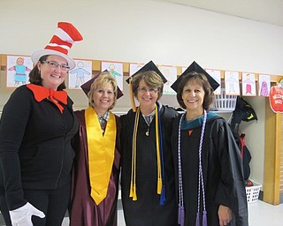 Neighbors | Alexis Bartolomucci.The fourth-grade teachers and aides dressed up as graduates and the Cat in the Hat to celebrate .Halloween at Robinwood Lane Elementary School on Oct. 28.