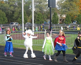 Neighbors | Alexis Bartolomucci.Students from Poland Union and Dobbins Elementary participated in a Halloween parade on Oct. 28 at Poland Seminary High School.