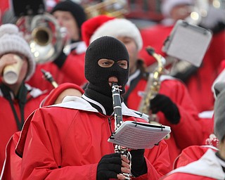 during the first half as Youngstown State takes on Wofford College in the FCS quarterfinals at Stambuagh Stadium in Youngstown on Saturday, Dec. 10, 2016. Youngstown State won in double overtime, 30-23, advancing to the semifinals...(Nikos Frazier | The Vindicator)..