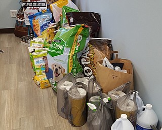 Neighbors | Submitted.People brought in several items for the Youngstown Pet Food Drive beginning Nov. 15 through Nov. 19.