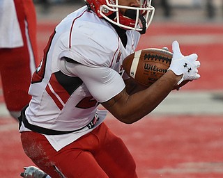 CHENEY, WA - DECEMBER 17: Youngstown State running back Jody Webb (20) carries the ball during the game between the Youngstown State University Penguins and the Eastern Washington University Eagles on December 17, 2016 at Roos Field in Cheney, Washington.  (Photo by Robert Johnson).
