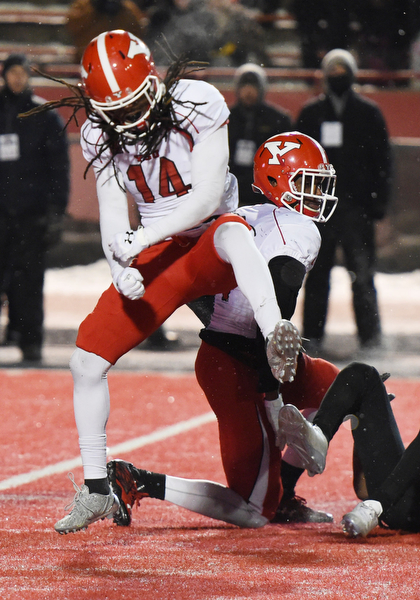 CHENEY, WA - DECEMBER 17: Youngstown State sophomore safety Shane Dixon (24) celebrates a sack during the game between the Youngstown State University Penguins and the Eastern Washington University Eagles on December 17, 2016 at Roos Field in Cheney, Washington.  (Photo by Robert Johnson).