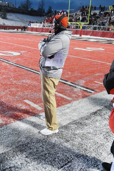 CHENEY, WA - DECEMBER 17: Youngstown State head coach Bo Pelini looks on during the game between the Youngstown State University Penguins and the Eastern Washington University Eagles on December 17, 2016 at Roos Field in Cheney, Washington.  (Photo by Robert Johnson).