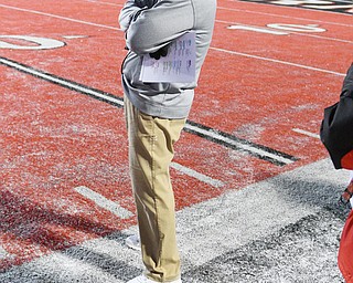 CHENEY, WA - DECEMBER 17: Youngstown State head coach Bo Pelini looks on during the game between the Youngstown State University Penguins and the Eastern Washington University Eagles on December 17, 2016 at Roos Field in Cheney, Washington.  (Photo by Robert Johnson).