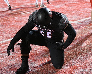 CHENEY, WA - DECEMBER 17: during the game between the Youngstown State University Penguins and the Eastern Washington University Eagles on December 17, 2016 at Roos Field in Cheney, Washington.  (Photo by Robert Johnson).