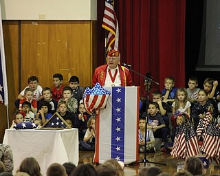 Neighbors | Abby Slanker.Bruce Kirkland, who enlisted in the Marine Corps in August of 1956, was the featured speaker at C.H. Campbell Elementary School’s annual Veterans Day Assembly on Nov. 11.
