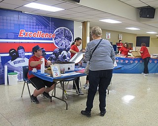 Neighbors | Alexis Bartolomucci.Austintown Fitch High School band students helped serve chili to guests during the annual Chili Cook Off on Nov. 13.