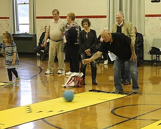 Neighbors | Abby Slanker.C.H. Campbell Elementary School second-grade students and their grandparents enjoyed bowling in the gym during the school’s annual Grandparents Day on Nov. 16.